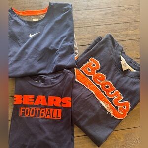Set of 3 Chicago Bears Short Sleeve Shirts - Youth XL